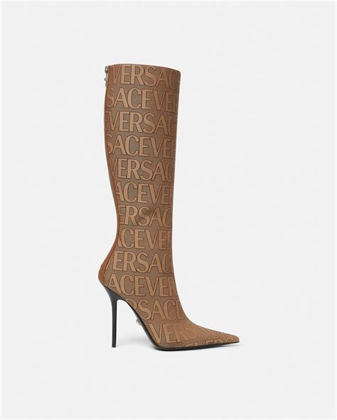 versace shoe price - Versace thigh high boots.